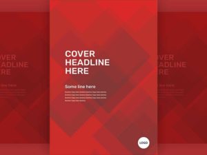 Red Pattern Cover Template