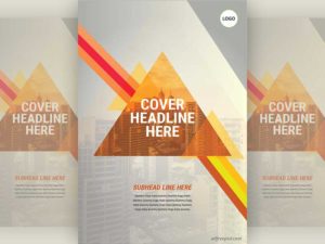 Abstract Triangle Flyer Cover