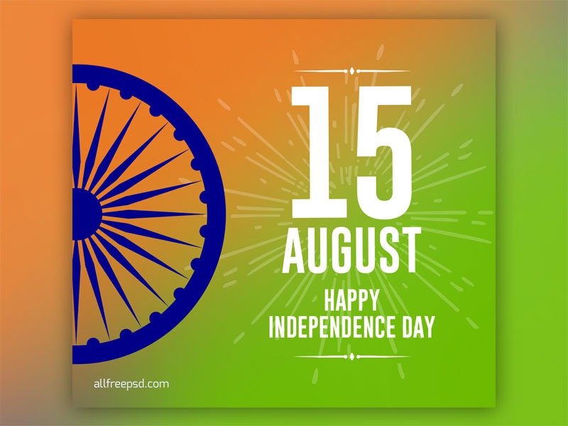15 August Greeting Free images and graphic designs