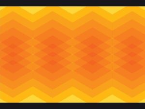 zigzag orange Abstract Poster