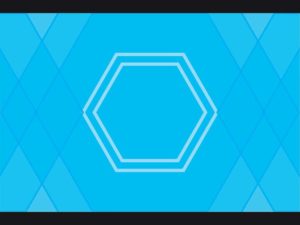 Blue Hexagon Background