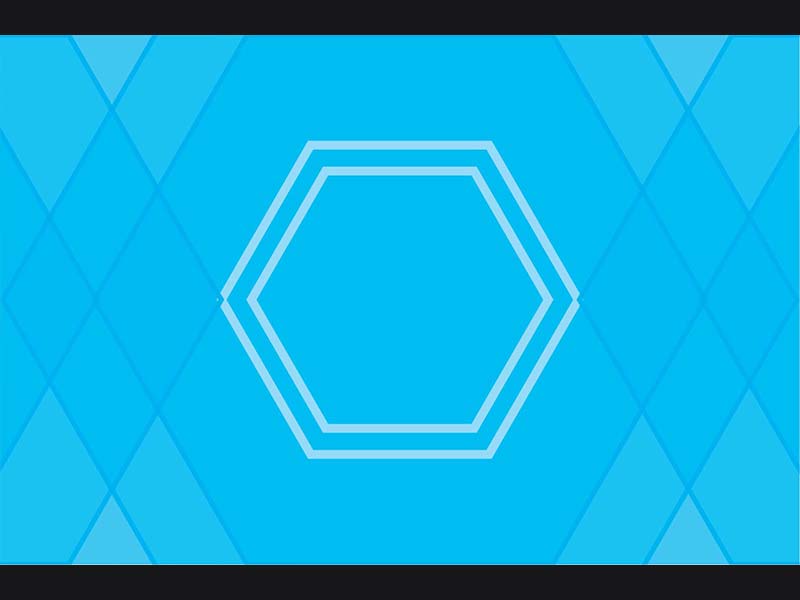 Blue Hexagon Background