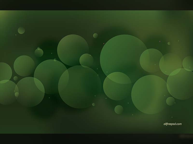 Green Circle Pattern Background