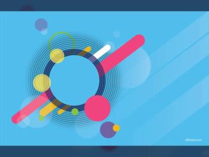 Abstract Blue Circle Background