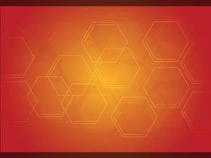 Orange Hexagon Pattern