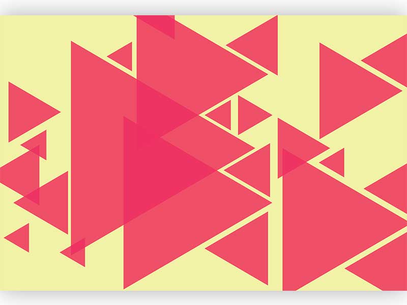 Yellow Pink Triangle Background