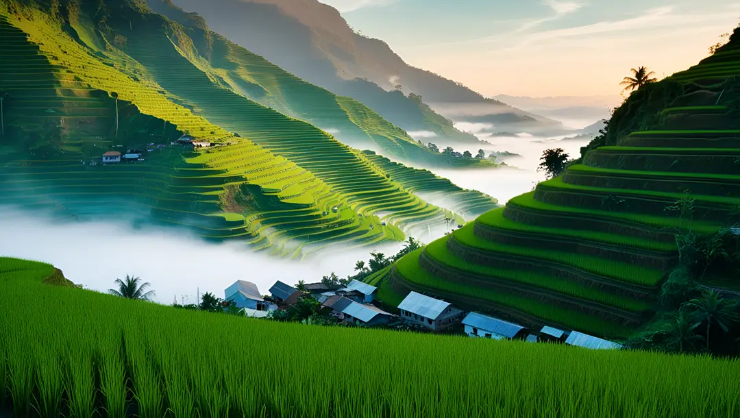 rice-terrace-carved-into-the-side-of-mountain