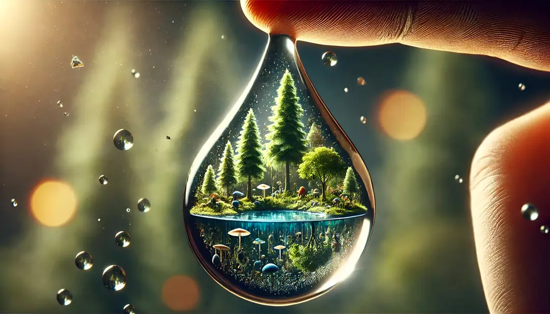 volumetric-drop-capturing-a-micro-ecosystem-featuring-miniature