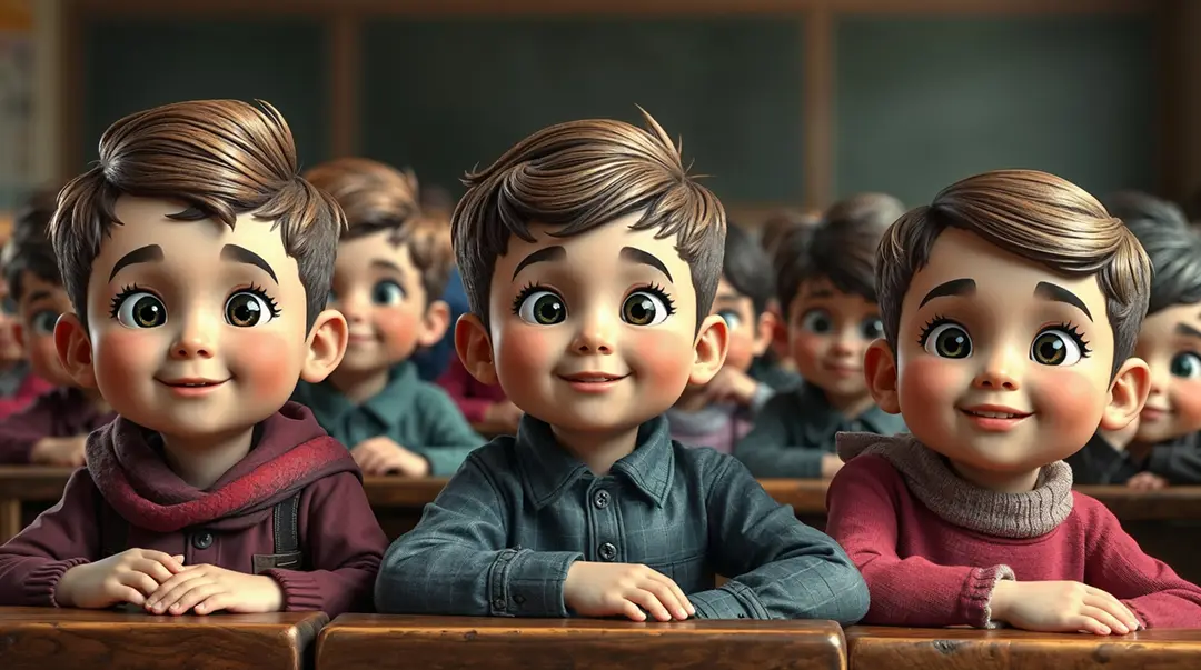 3d-illustration-of-adorable-students