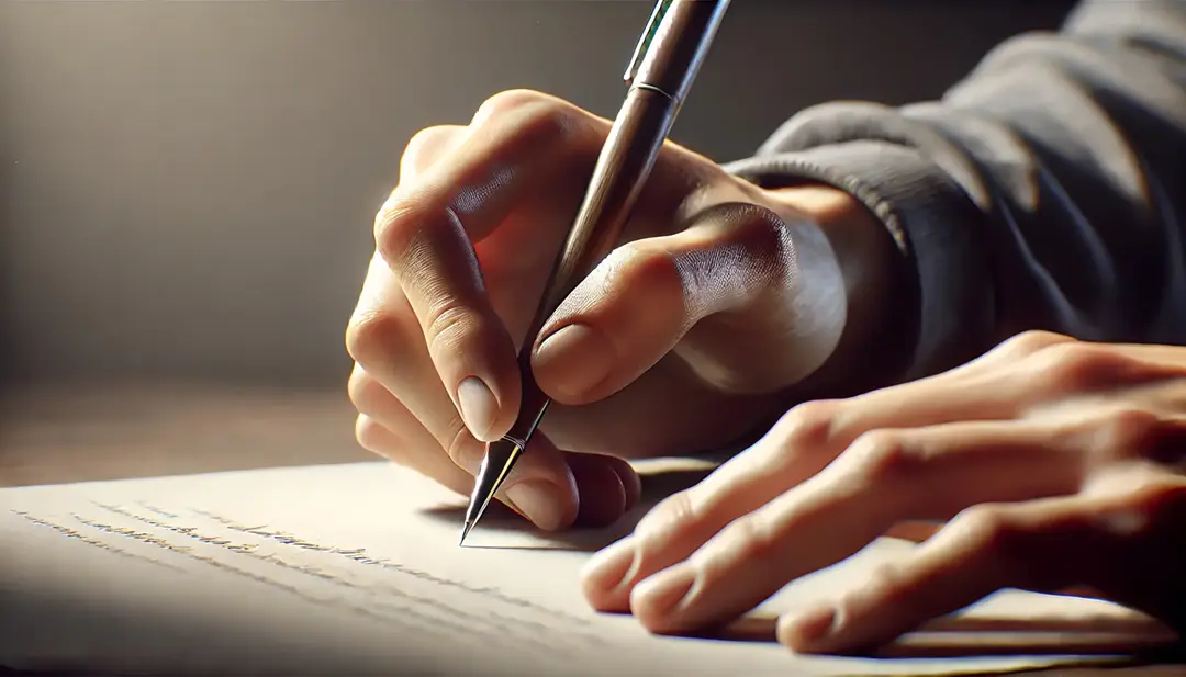 a-human-hand-writing-with-a-pen-on-paper