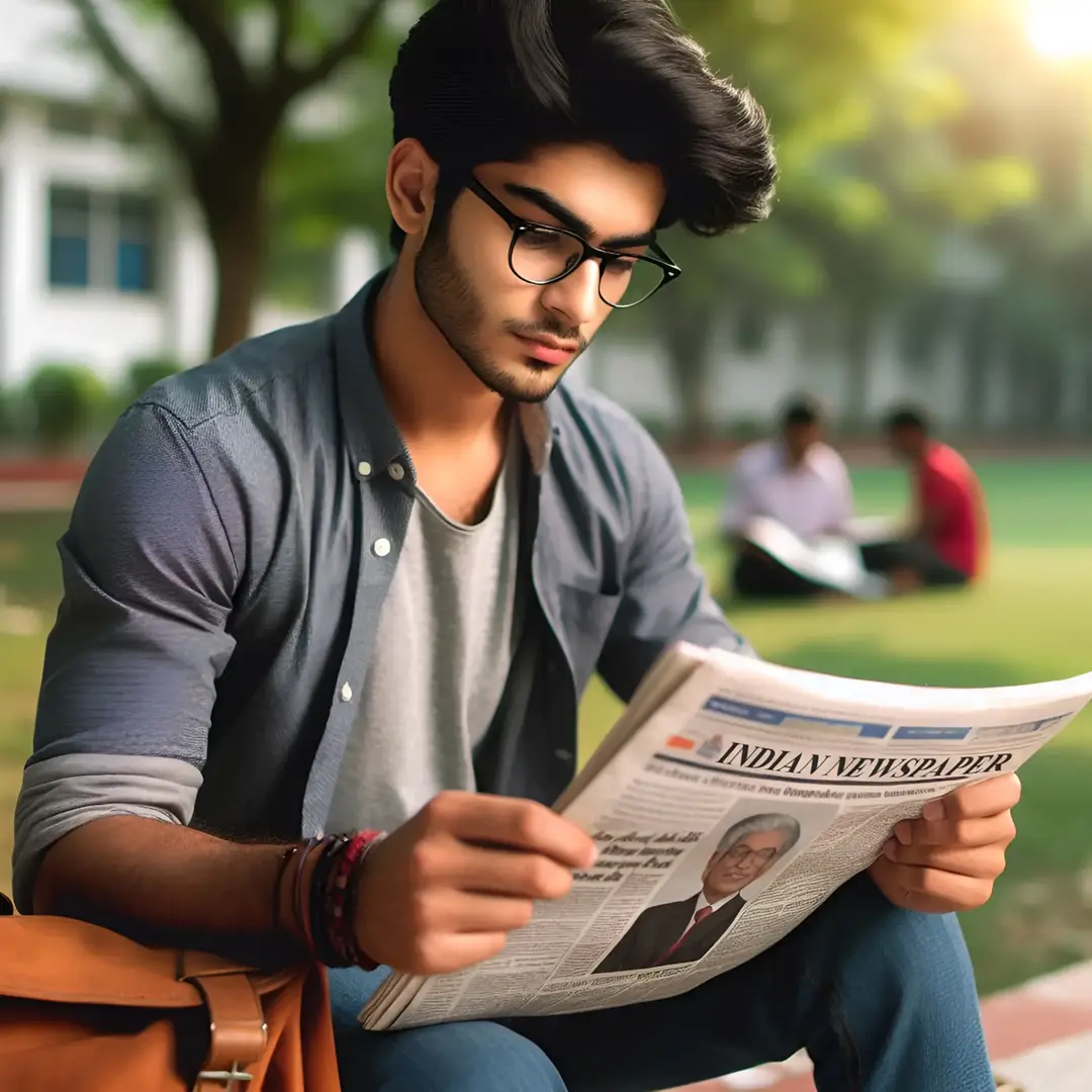 an-indian-young-man-reading-newspaper