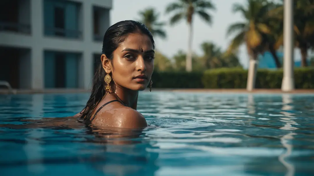 indian-woman-in-a-swimming-pool