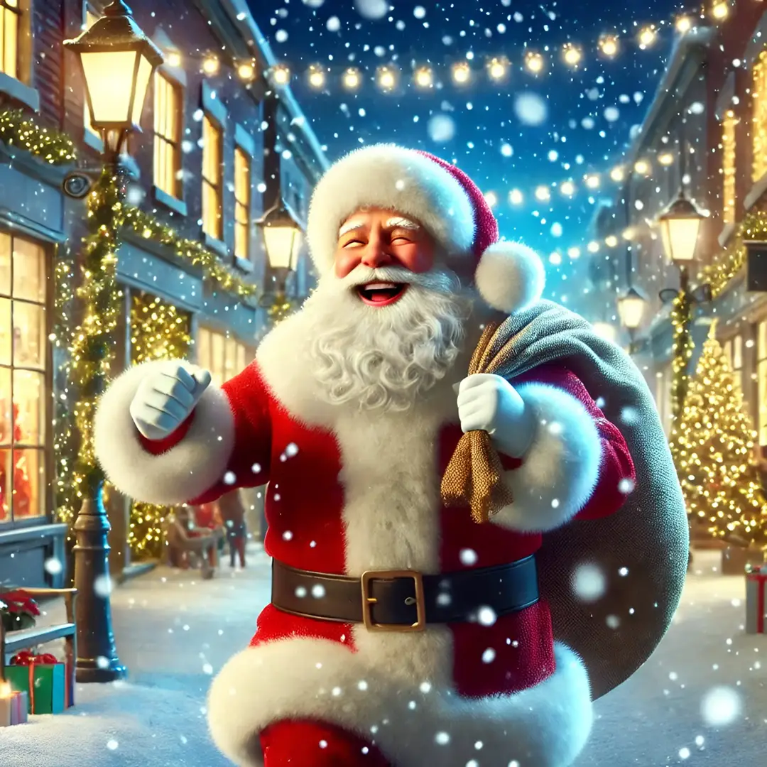 santa-claus-joyfully-walking-down-well-lit-street