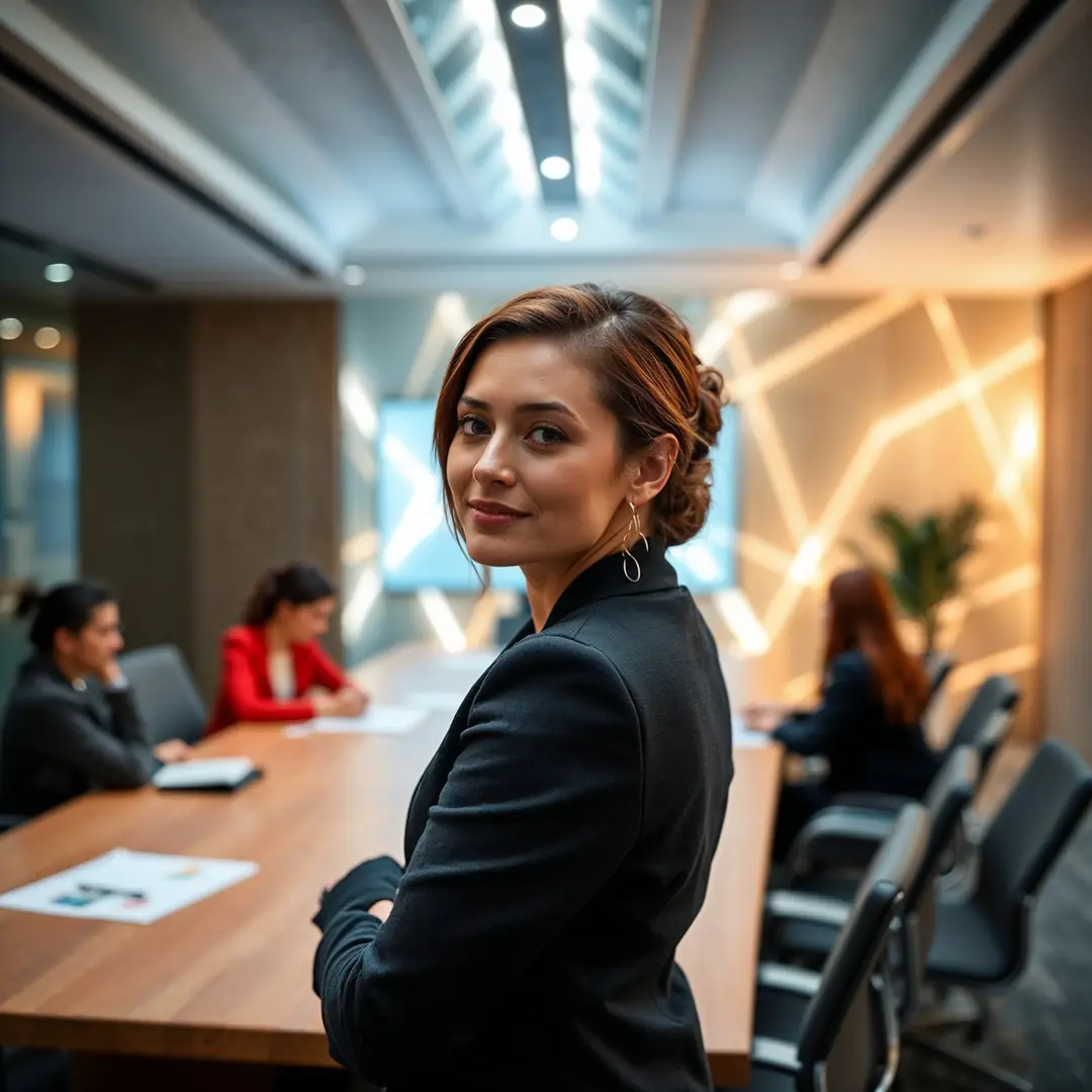 businesswoman-in-a-conference-room