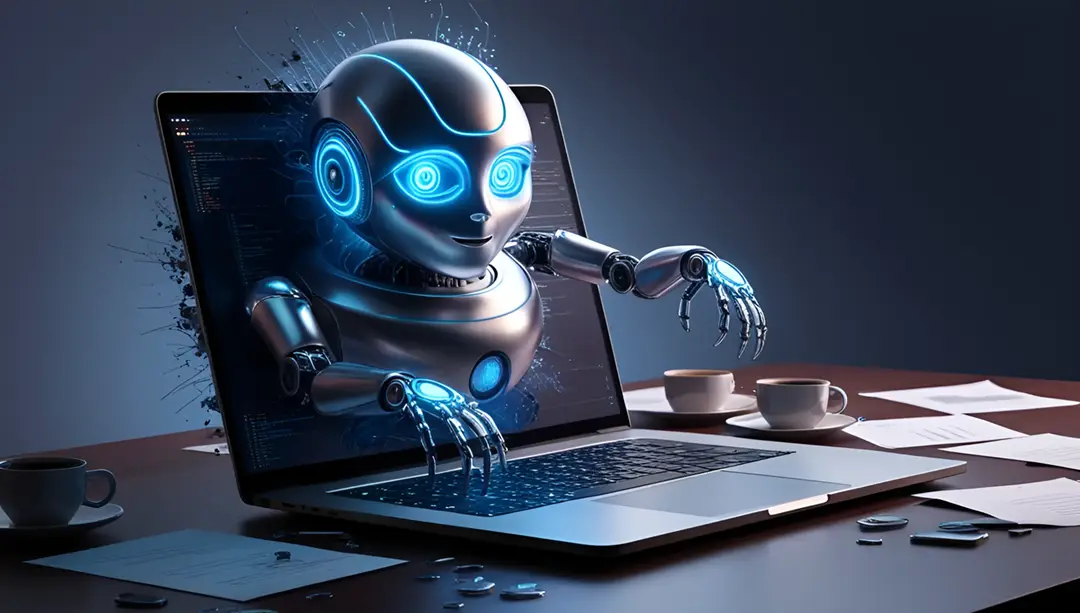 robot-depicting-ai-self-working-on-laptop