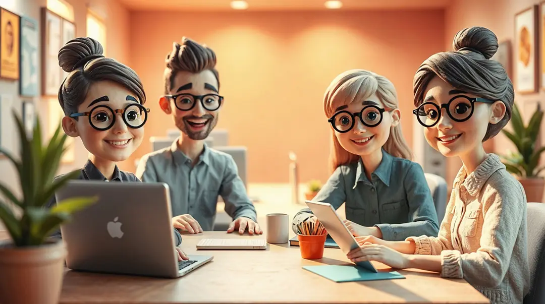 stylized-3d-cartoon-characters-in-office