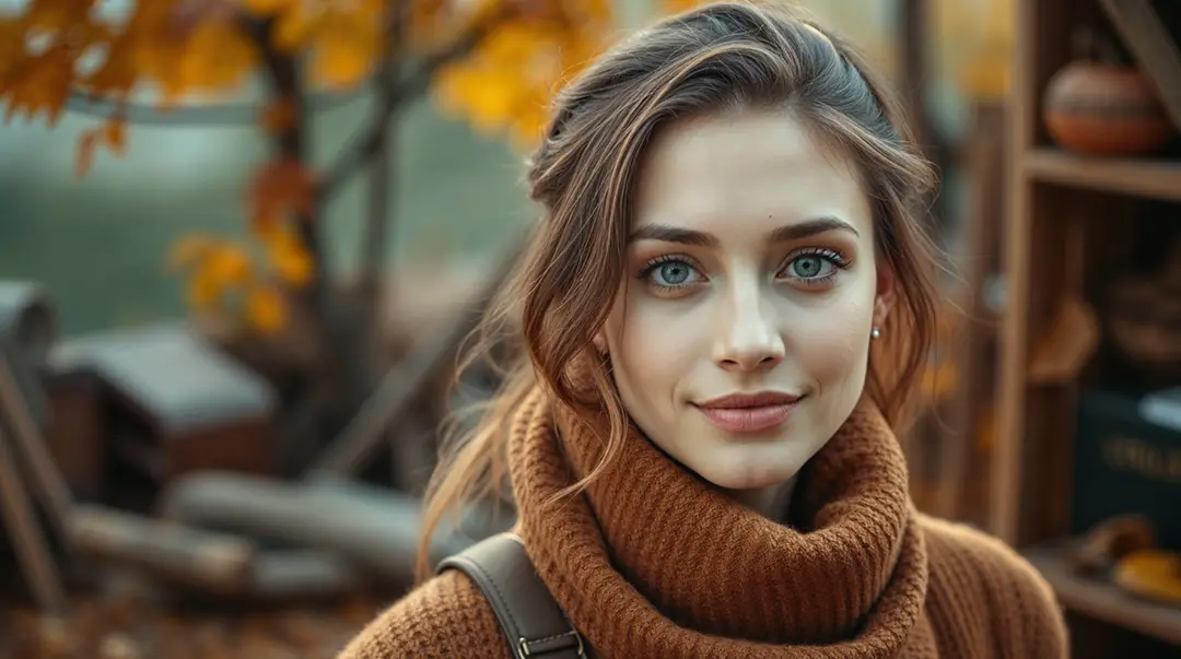 a-woman-in-a-cozy-brown-sweater