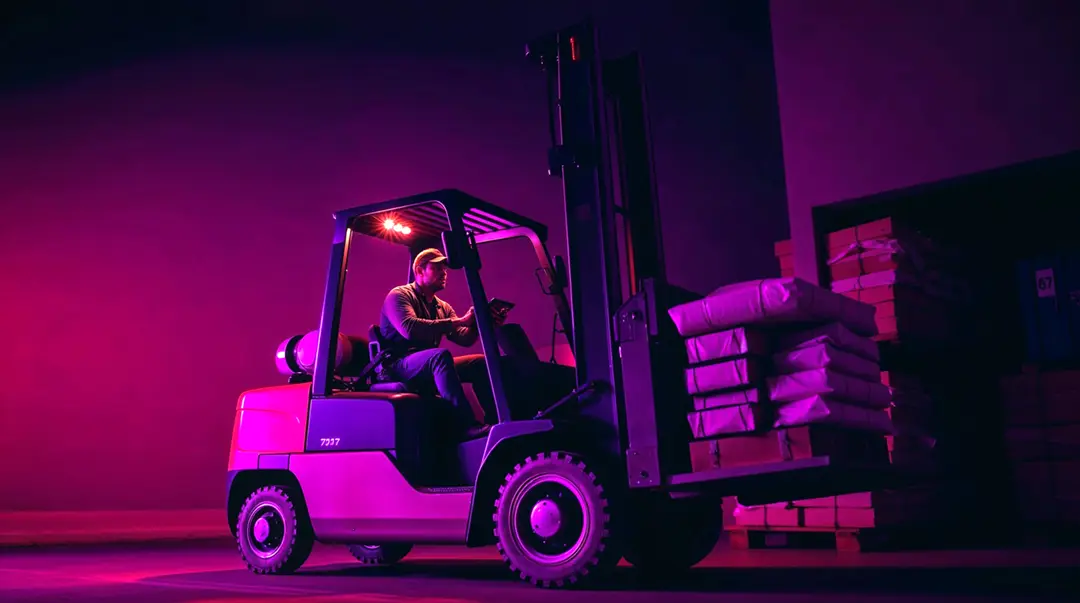 forklift-operator-working-under-ultraviolet-lighting