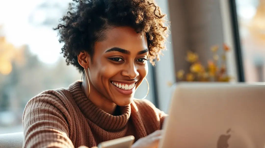 a-smiling-content-creator-on-a-laptop