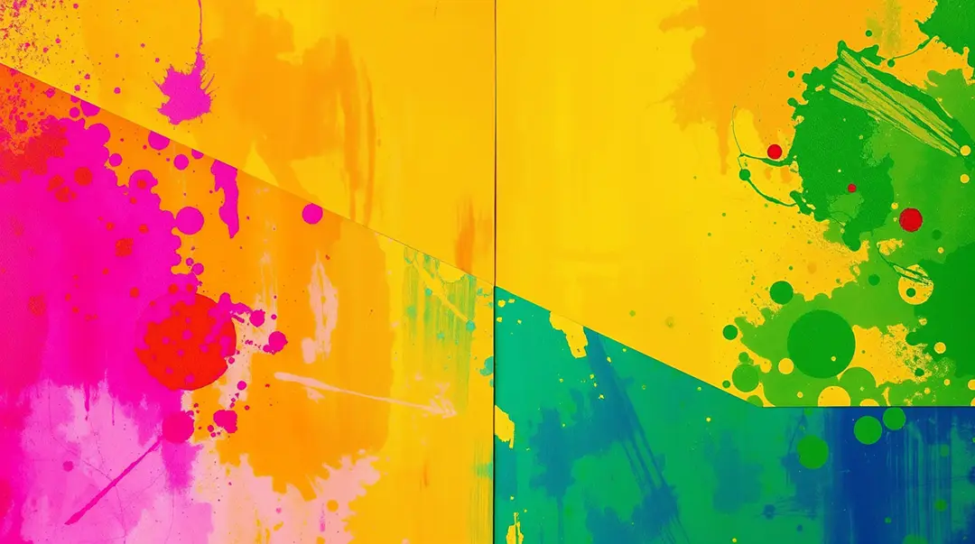 abstract-painting-splashes-of-pink-yellow-green