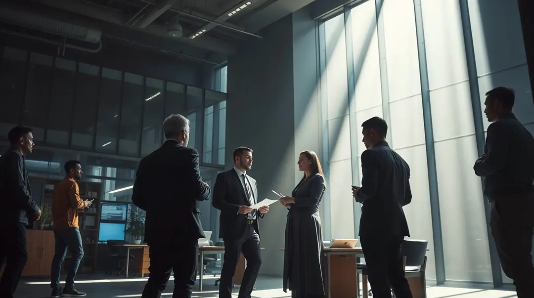 business-discussion-in-an-office-lobby