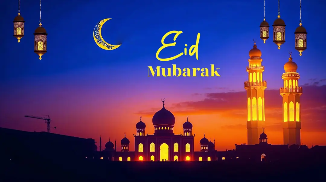 eid-mubarak-wishes-with-a-glowing-mosque