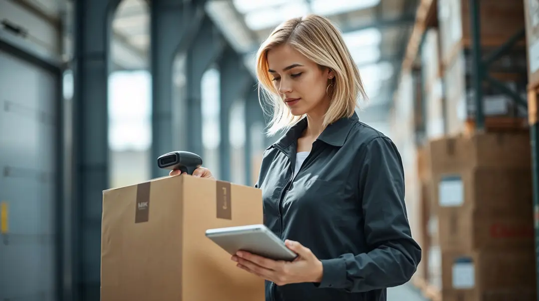 female-warehouse-worker-scans-a-package