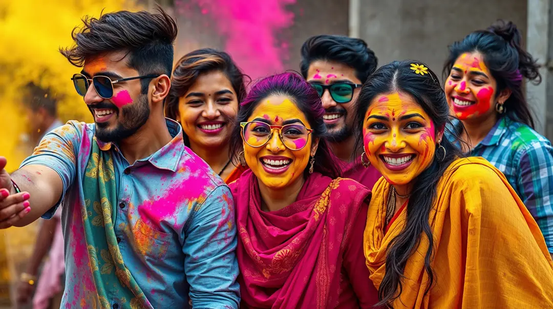 group-of-indian-friends-celebrates-holi