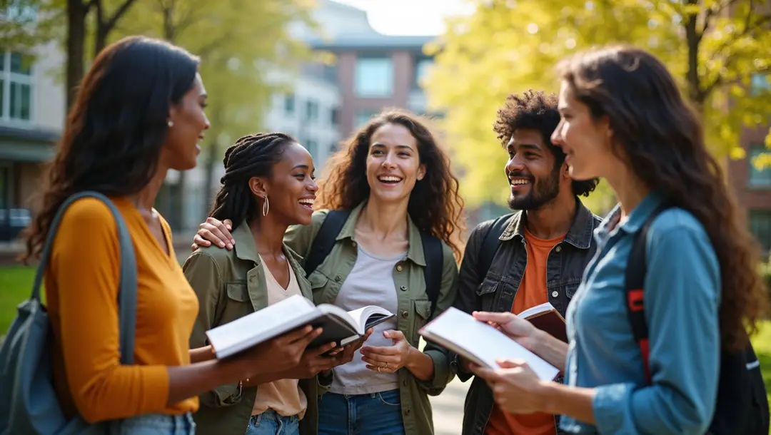group-of-diverse-college-students-chatting