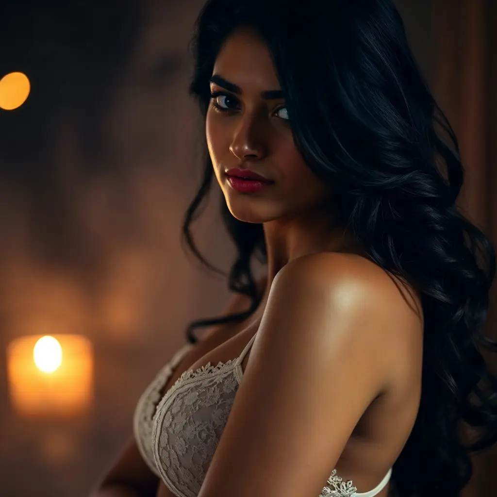 hot-indian-woman-in-a-white-bra