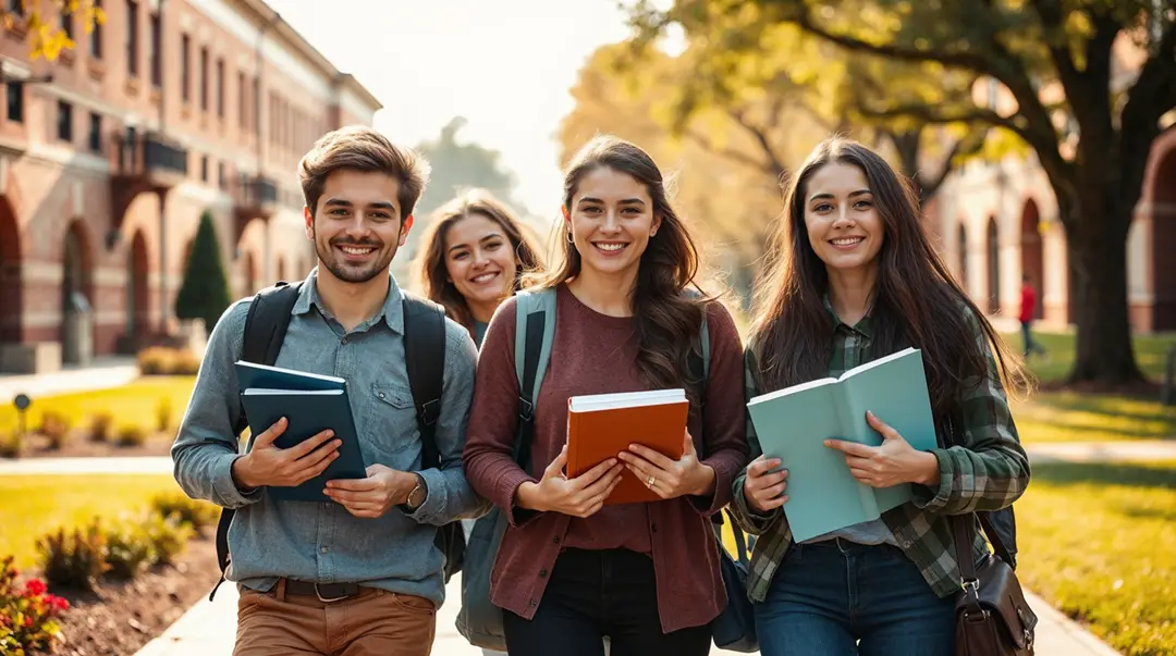 smiling-college-students-walking-in-campus