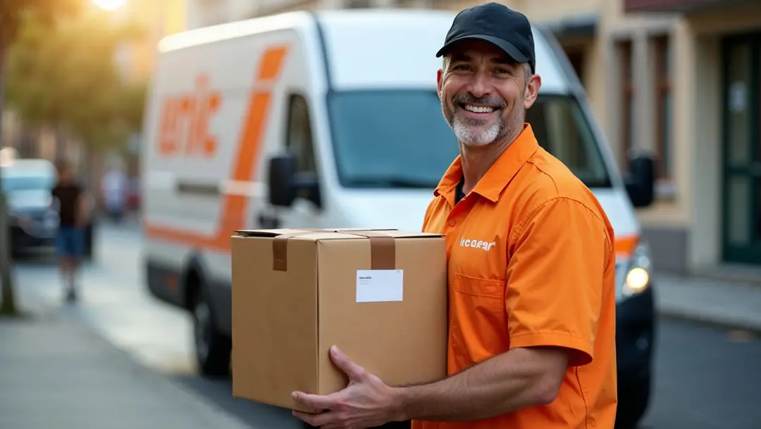 delivery-driver-with-a-package-and-van