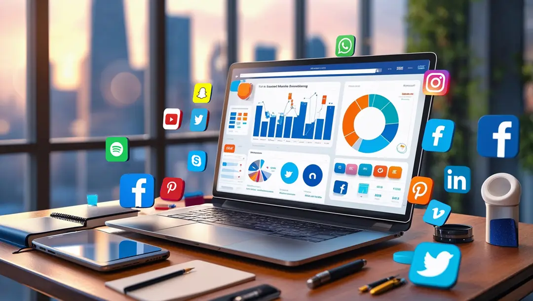 laptop-with-social-media-marketing-dashboard