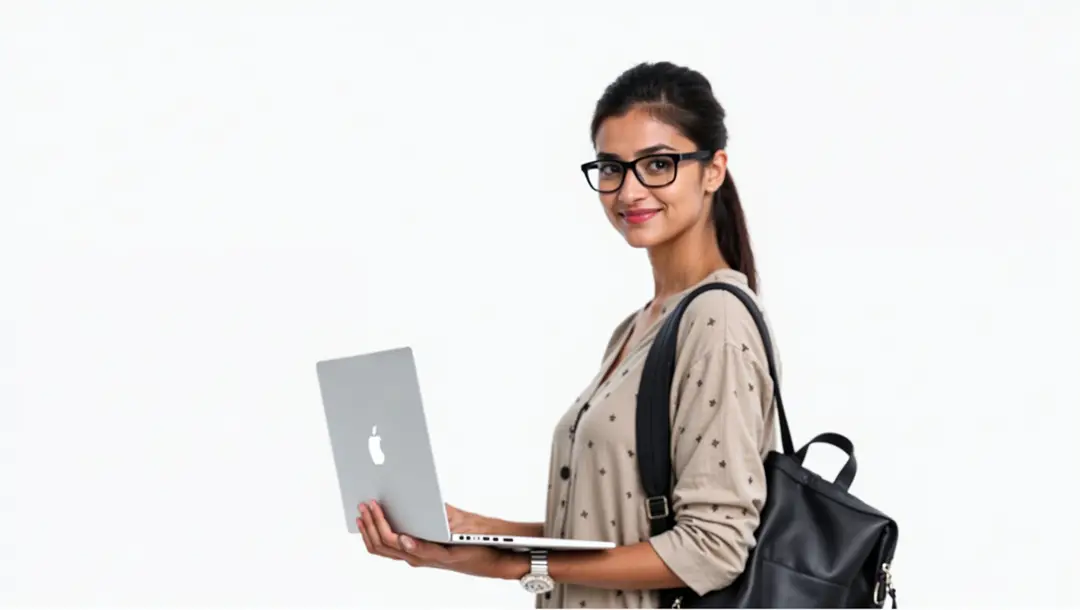 smart-woman-with-laptop-and-backpack