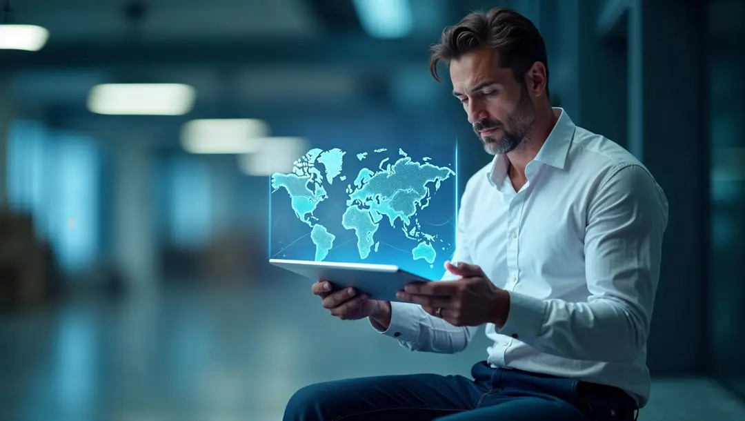 man-exploring-a-digital-world-map