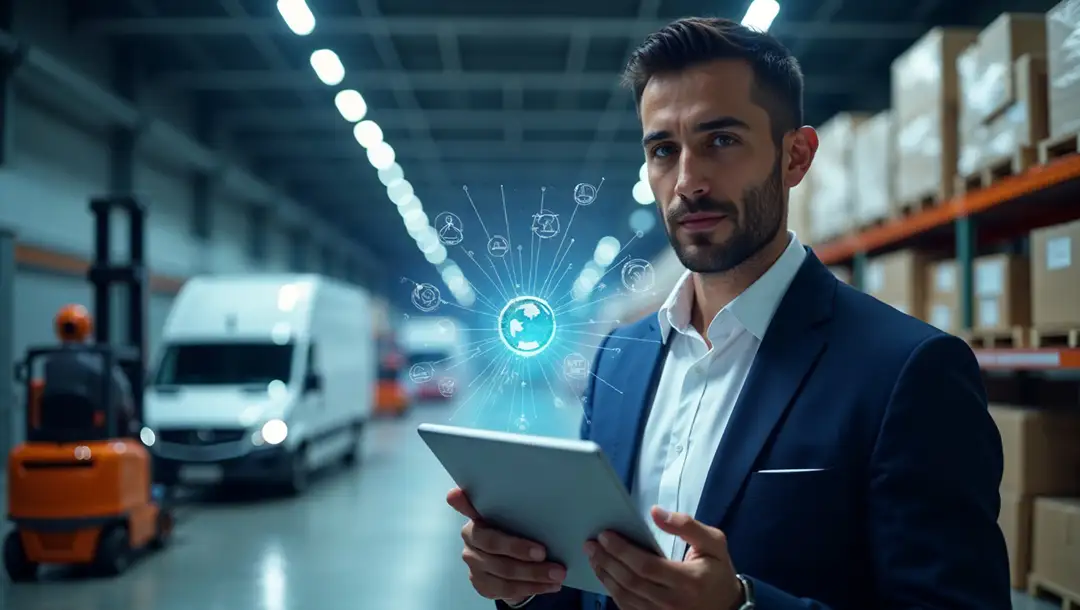 businessman-in-a-warehouse-using-a-tablet