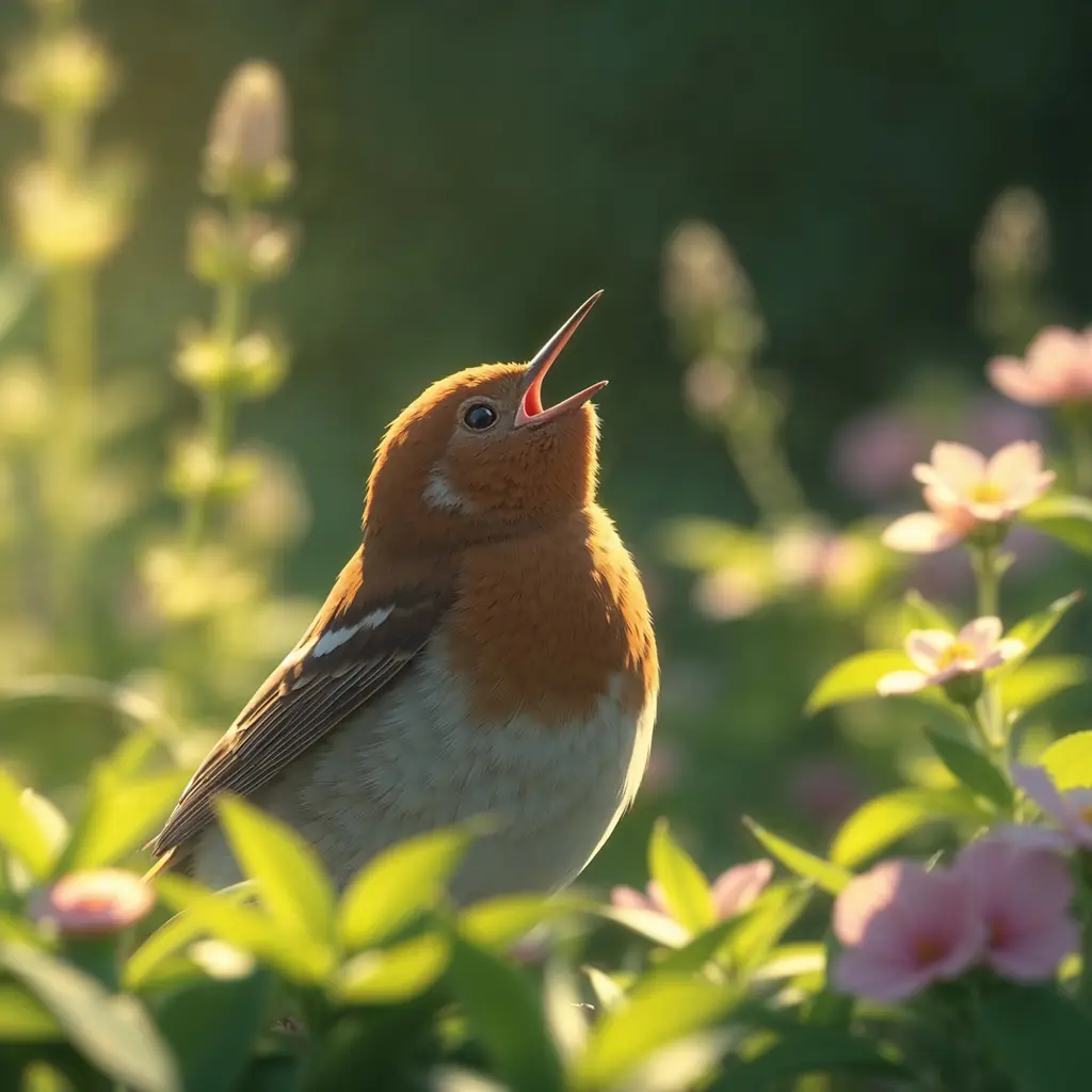 charming-songbird-singing-in-a-garden