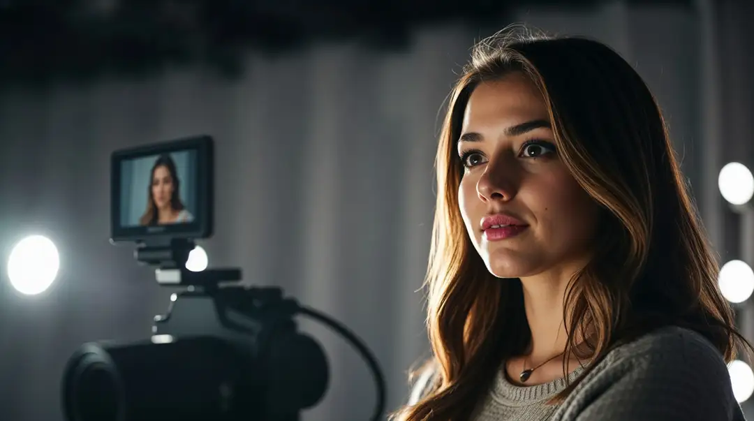 confident-young-woman-recording-video