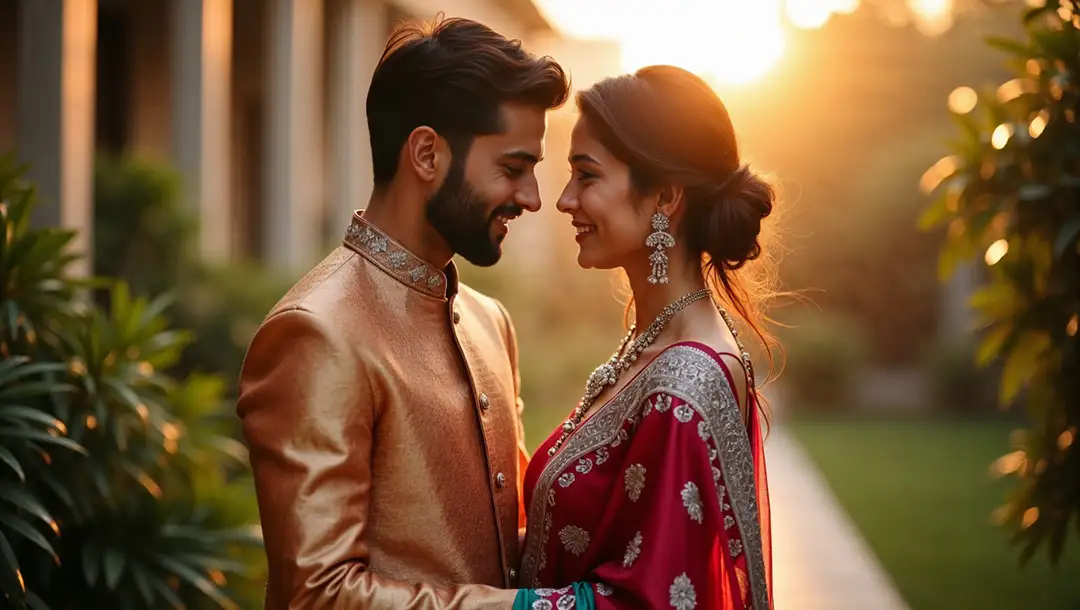 romantic-indian-couple-in-traditional-attire