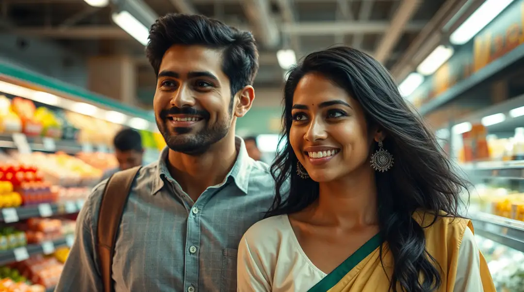 smiling-indian-couple-shopping