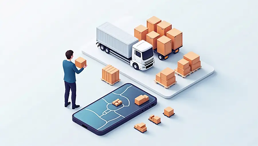 3d-illustration-of-logistics-management