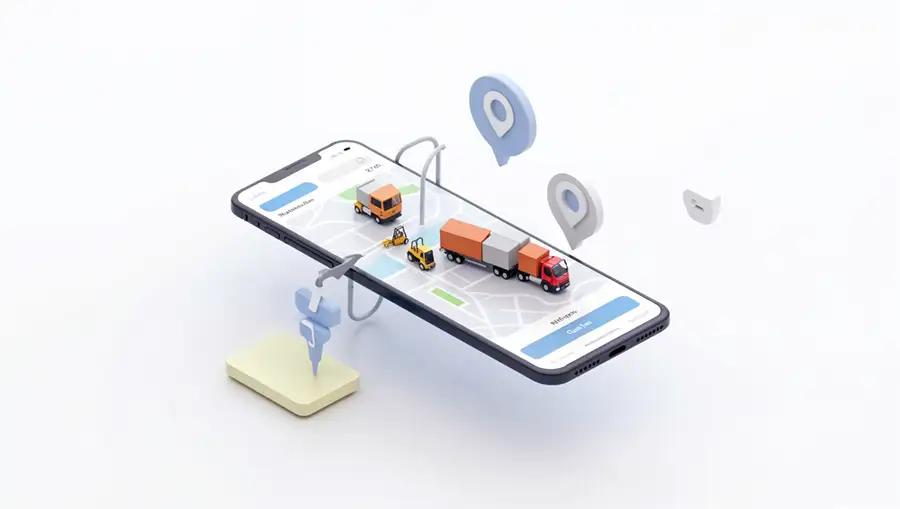 3d-mobile-app-showing-delivery-trucks