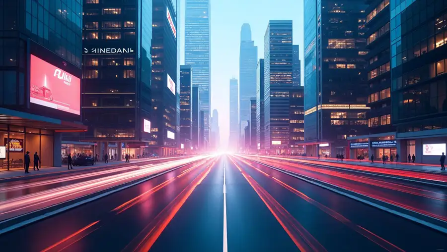 a-futuristic-cityscape-with-tall-buildings
