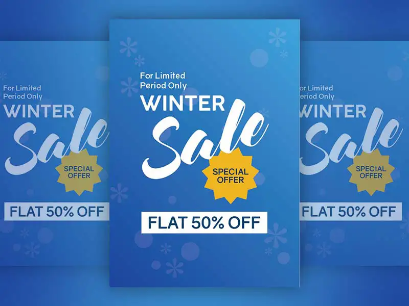blue-winter-sale-poster-with-snowflakes
