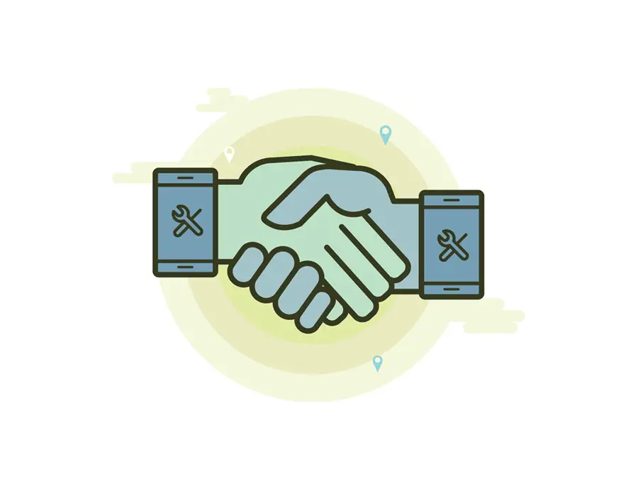 flat-vector-of-a-handshake