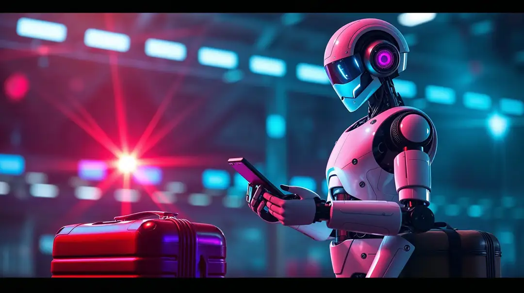 futuristic-robot-checking-smartphone