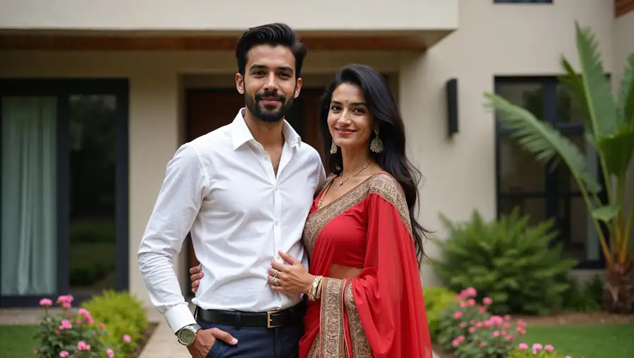 indian-couple-standing-together