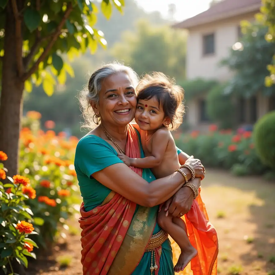 indian-grandmother-holding-her-grandchild