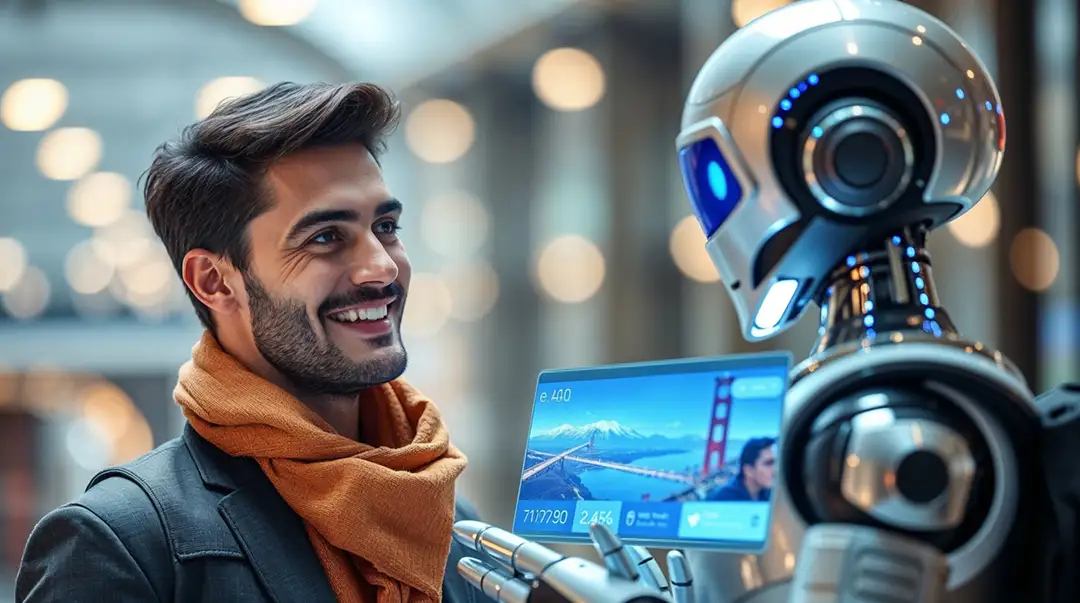 man-talking-with-humanoid-robot