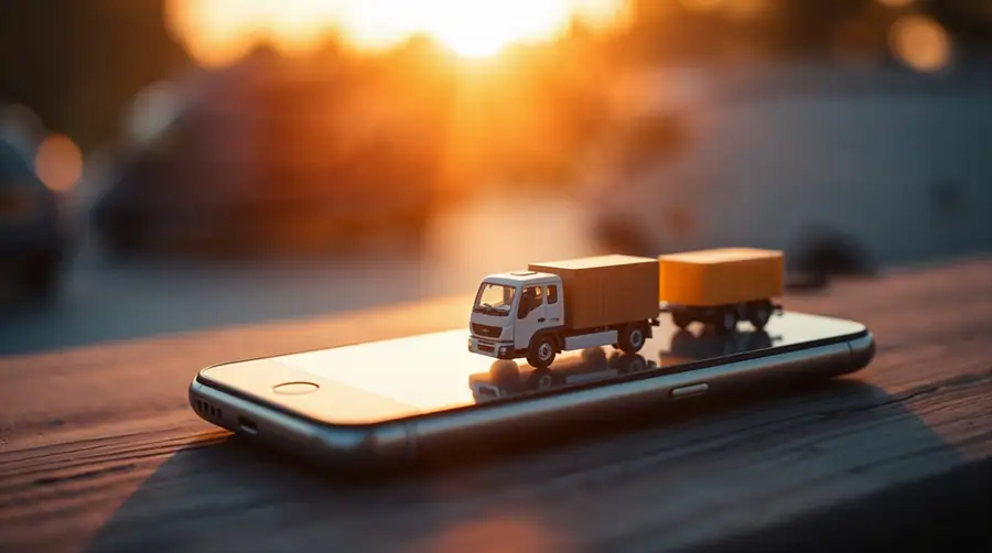 mini-cargo-truck-on-smartphone